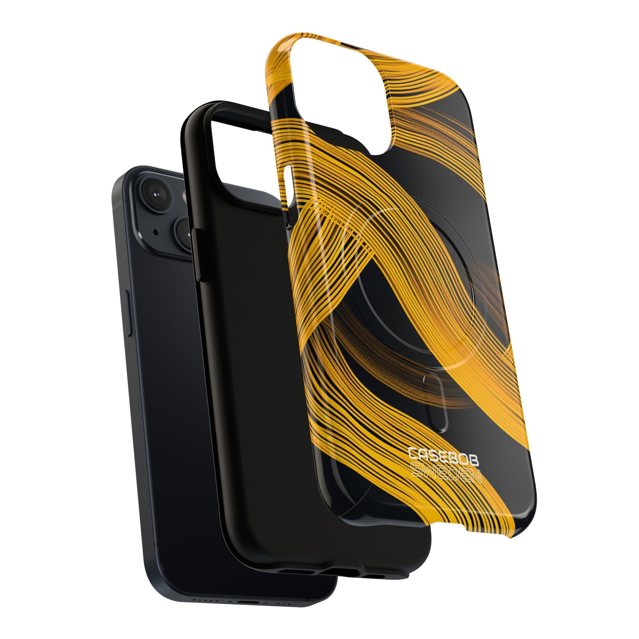 Yellow Flow Lines iPhone 14 - Tough+