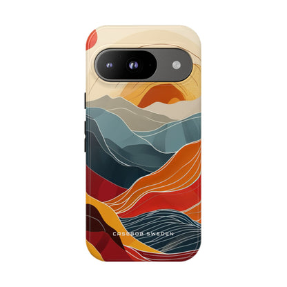 Sunlit Horizon Layers Google Pixel 9 - Tough Phone Case