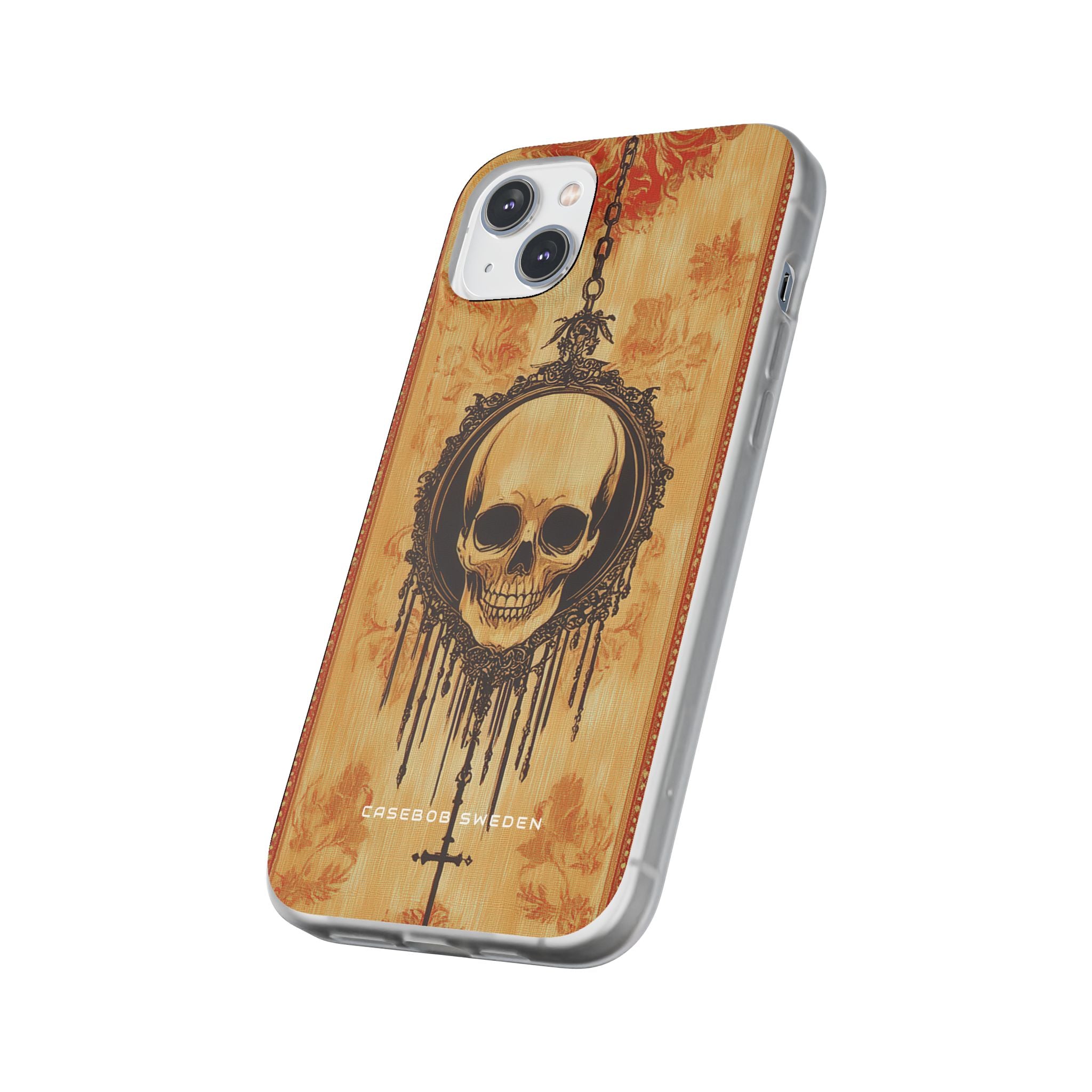 Gothic Skull Elegance iPhone 14 - Flexi Phone Case