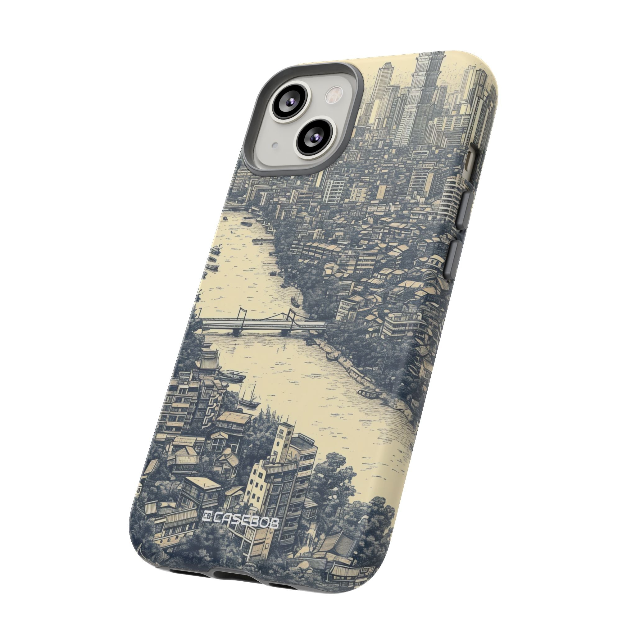 Nostalgic Metropolis | Protective Phone Case for iPhone