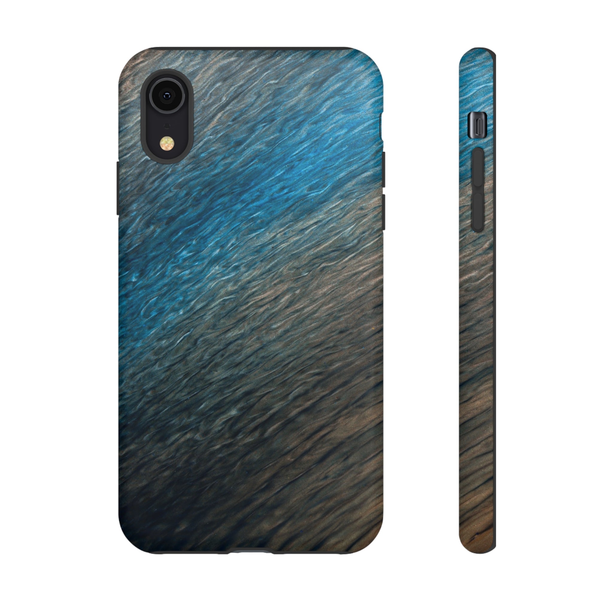 Grey Fabric Ink Art iPhone Case (Protective) iPhone XR Matte Phone Case