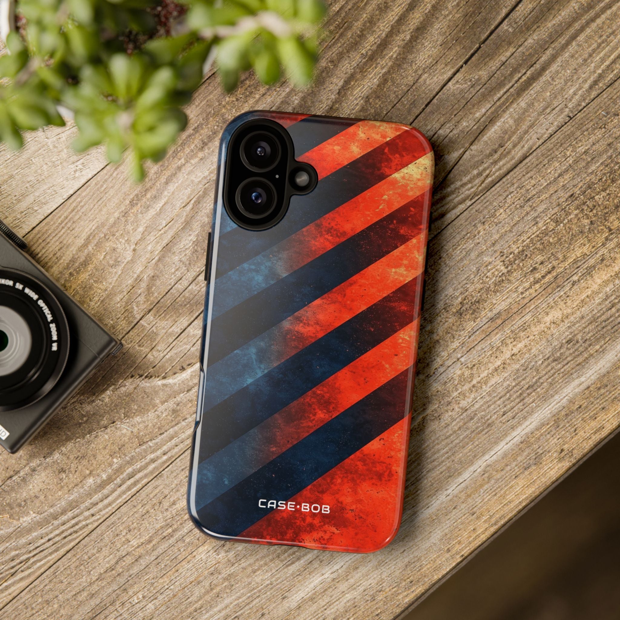 Diagonal Blaze iPhone 16 Plus Case - Tough