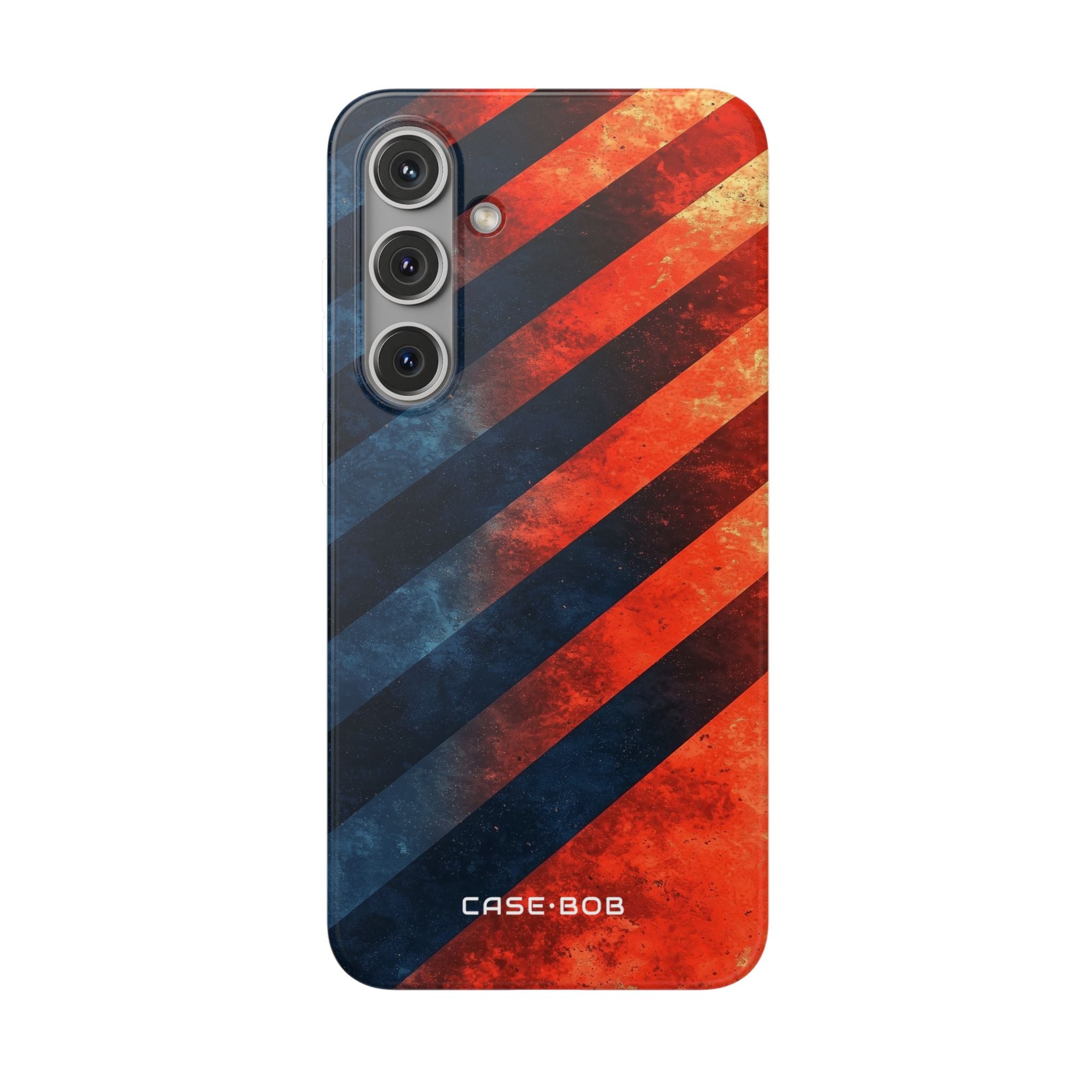 Diagonal Stripes Blaze Samsung S24 Plus Case - Soft