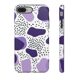 Purple Dots Elegance Case - Protective Phone Case