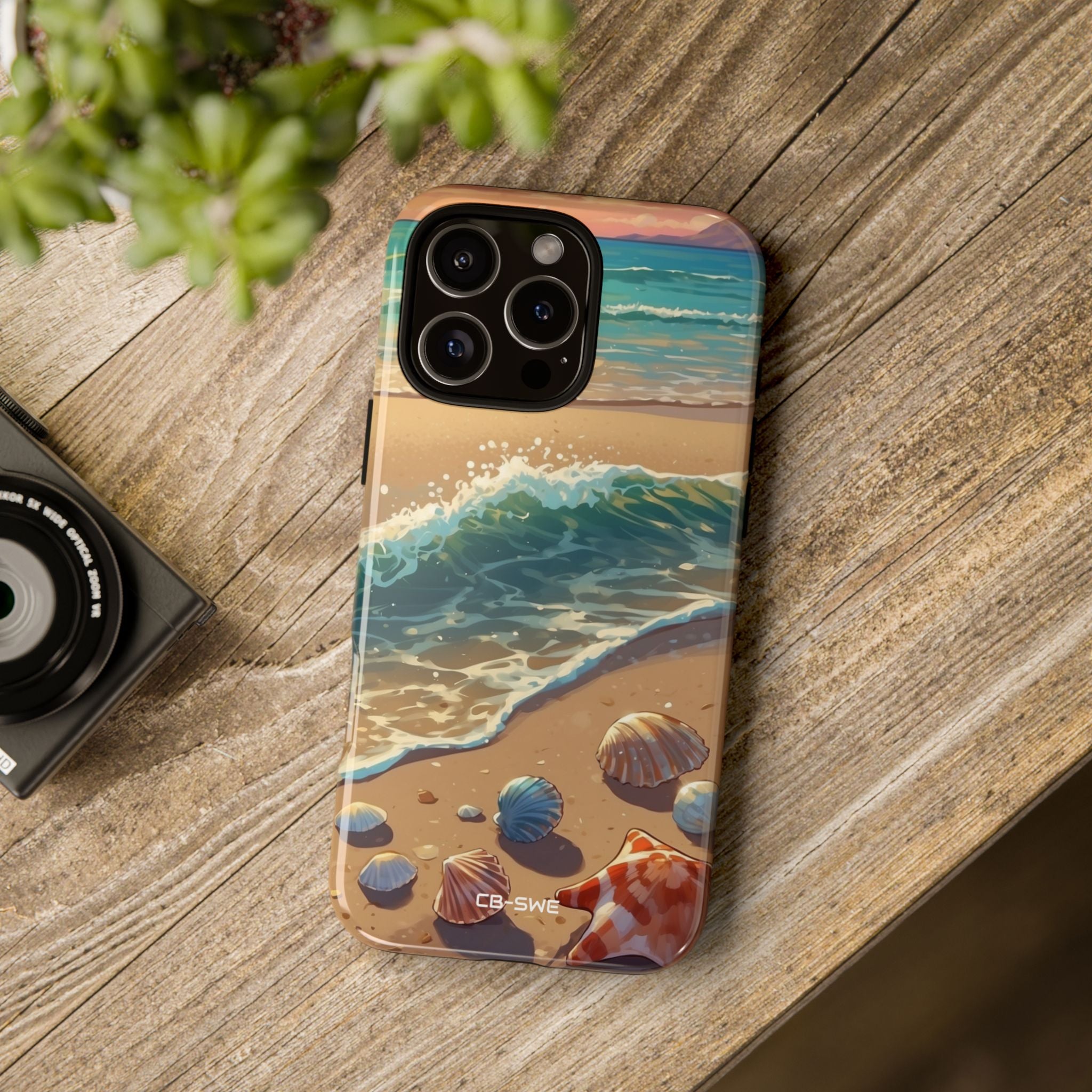 Seashells Kiss Shore - iPhone Case