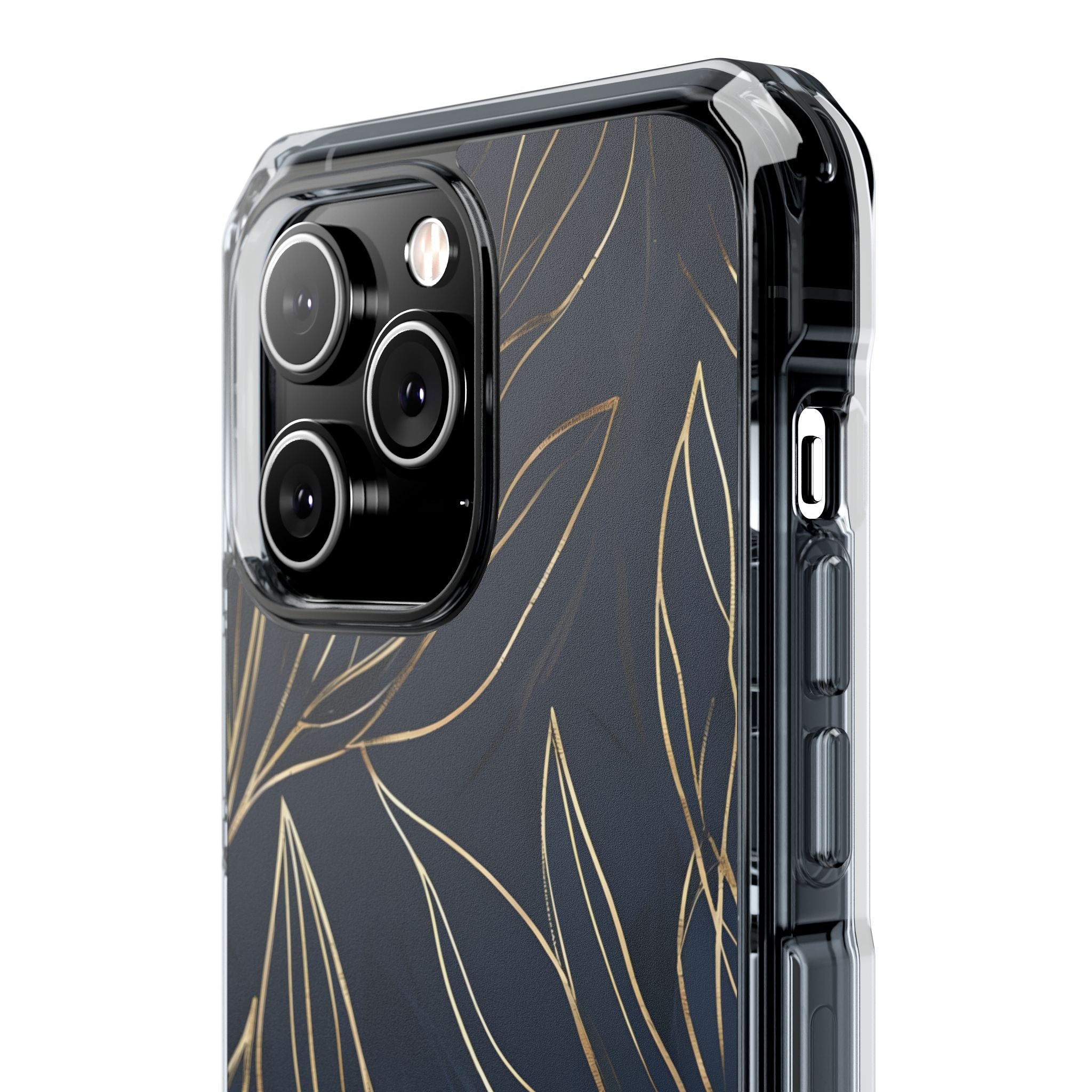 Modern Gold Leaves iPhone Case - Impact
