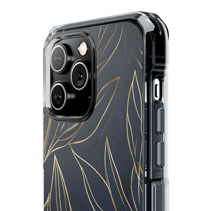 Modern Gold Leaves iPhone Case - Impact
