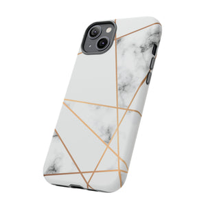 Marble Geometric - Protective Phone Case