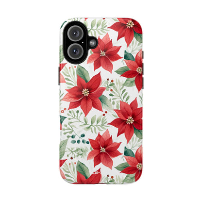 Poinsettias Bloom Bright - iPhone Case