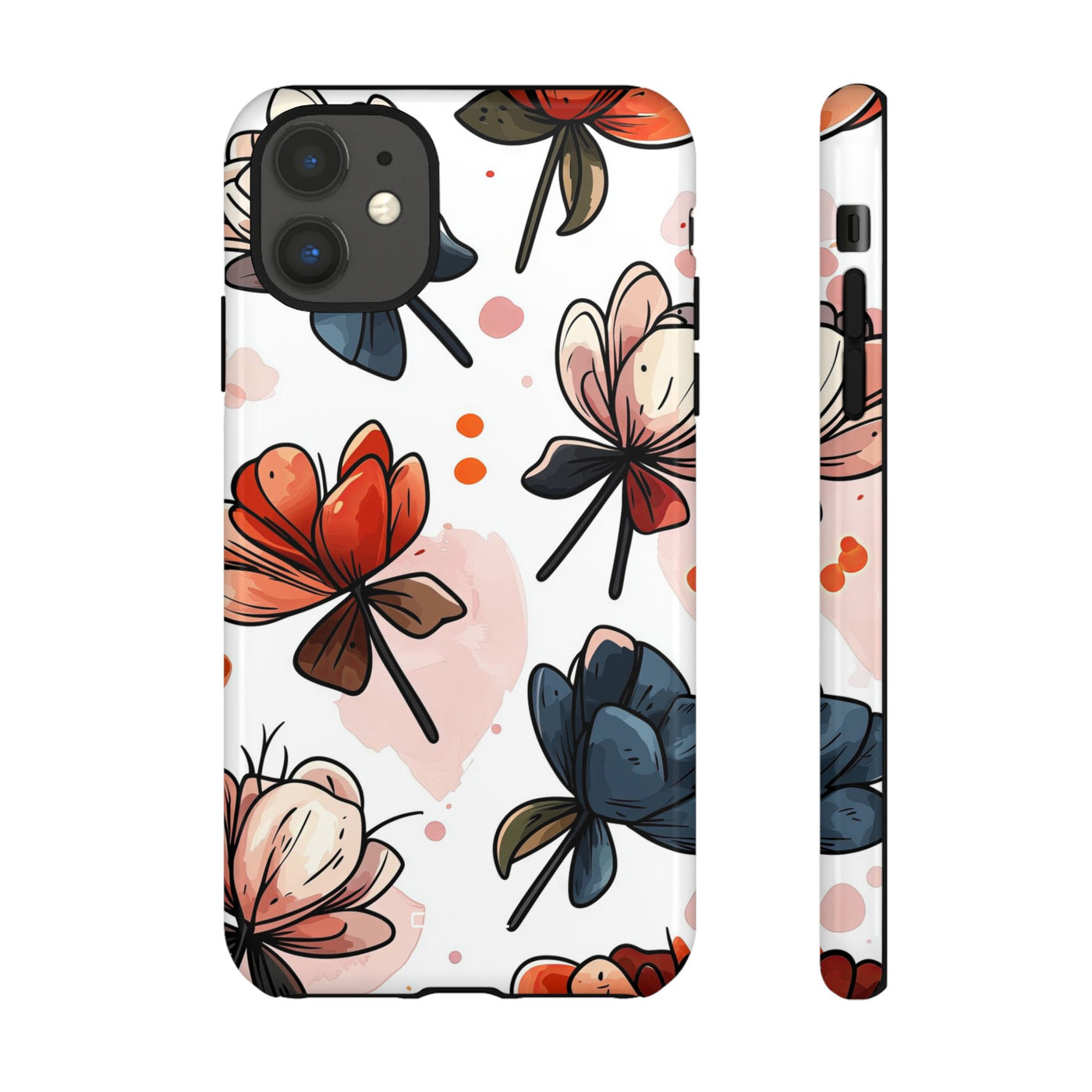 Vibrant Floral Harmony - iPhone Case