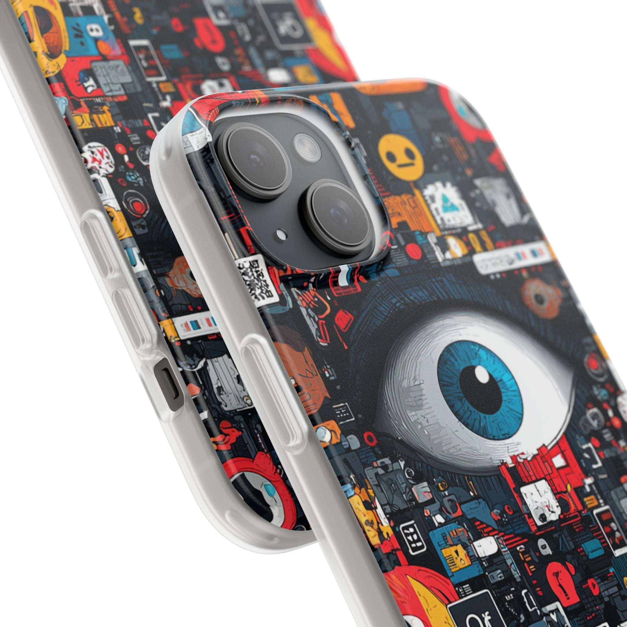 Digital Eye Blue iPhone 15 Plus Case - Soft