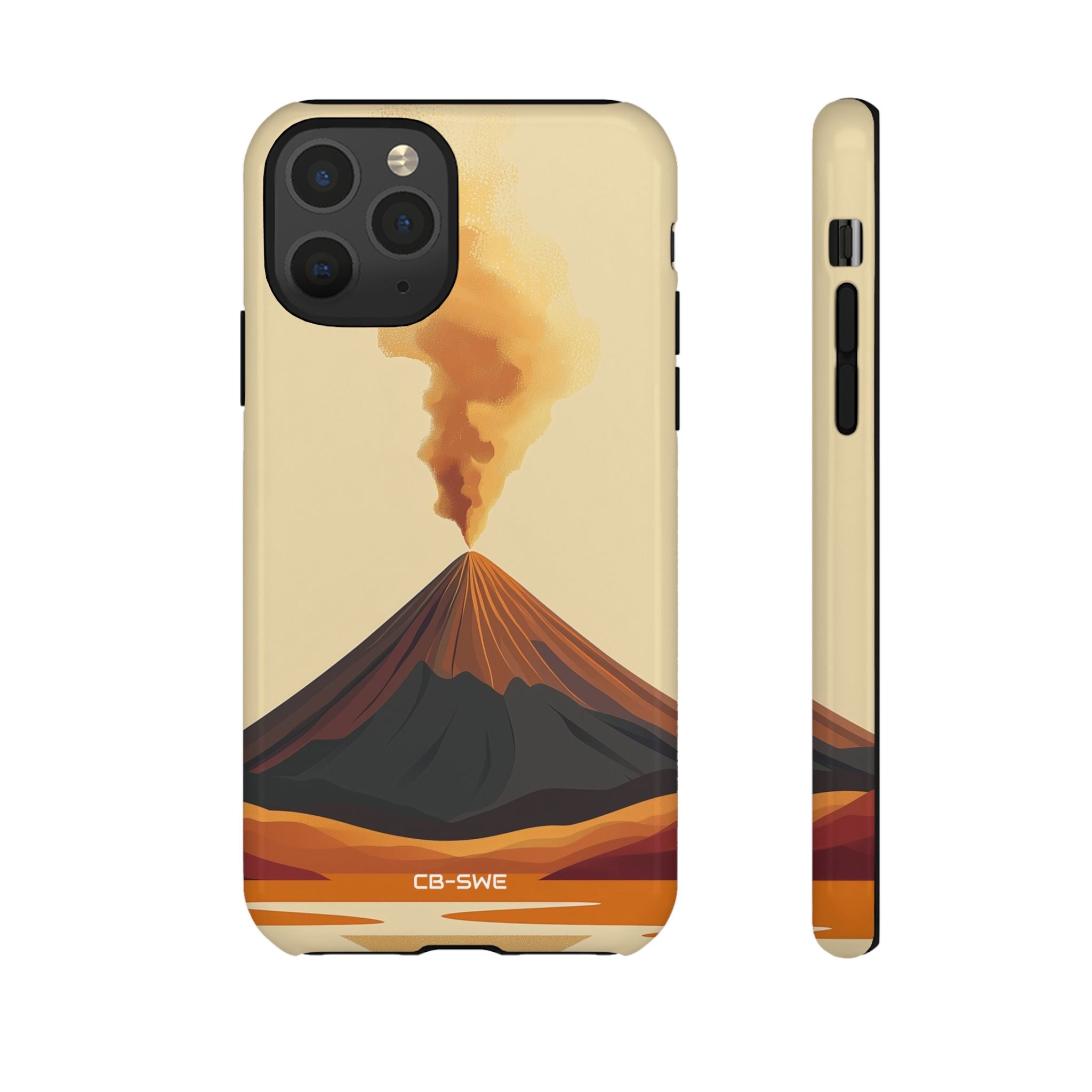 Volcano Erupts Brightly - iPhone Case
