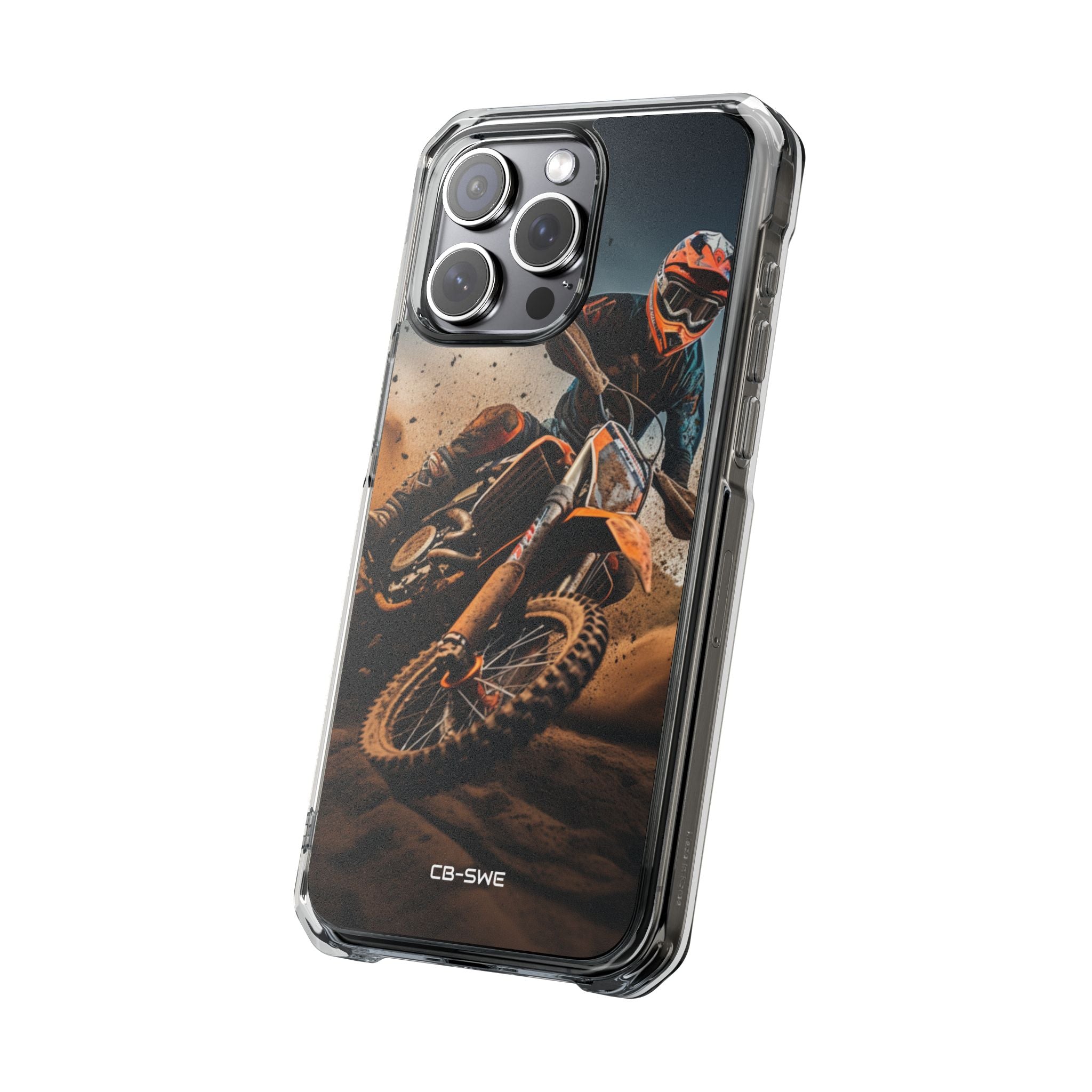 Rider Amidst Desert Fury iPhone Case - Impact