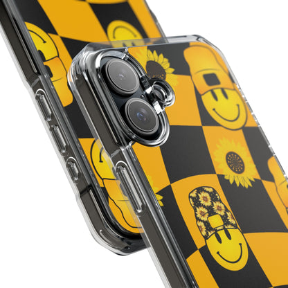 Joyful Checkered Smiles iPhone Case - Impact