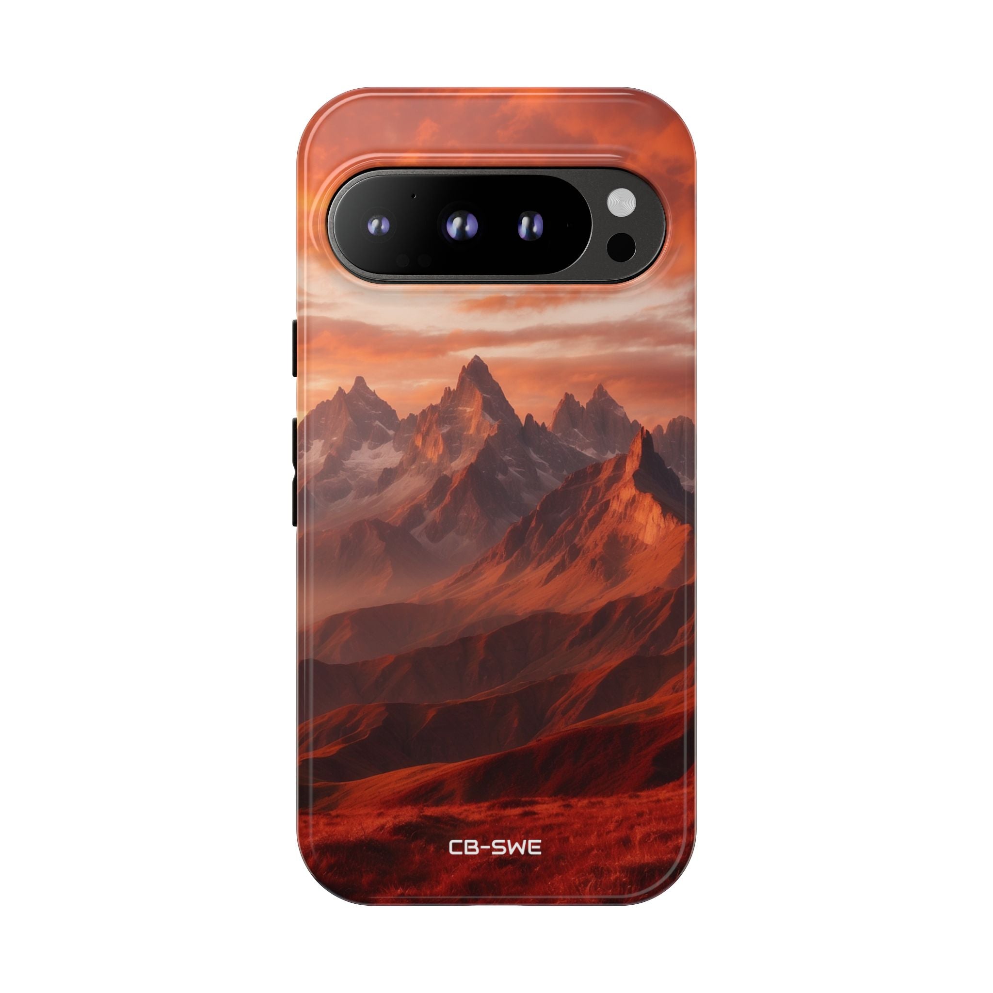 Mountain Peaks Glowing - Google Pixel Case