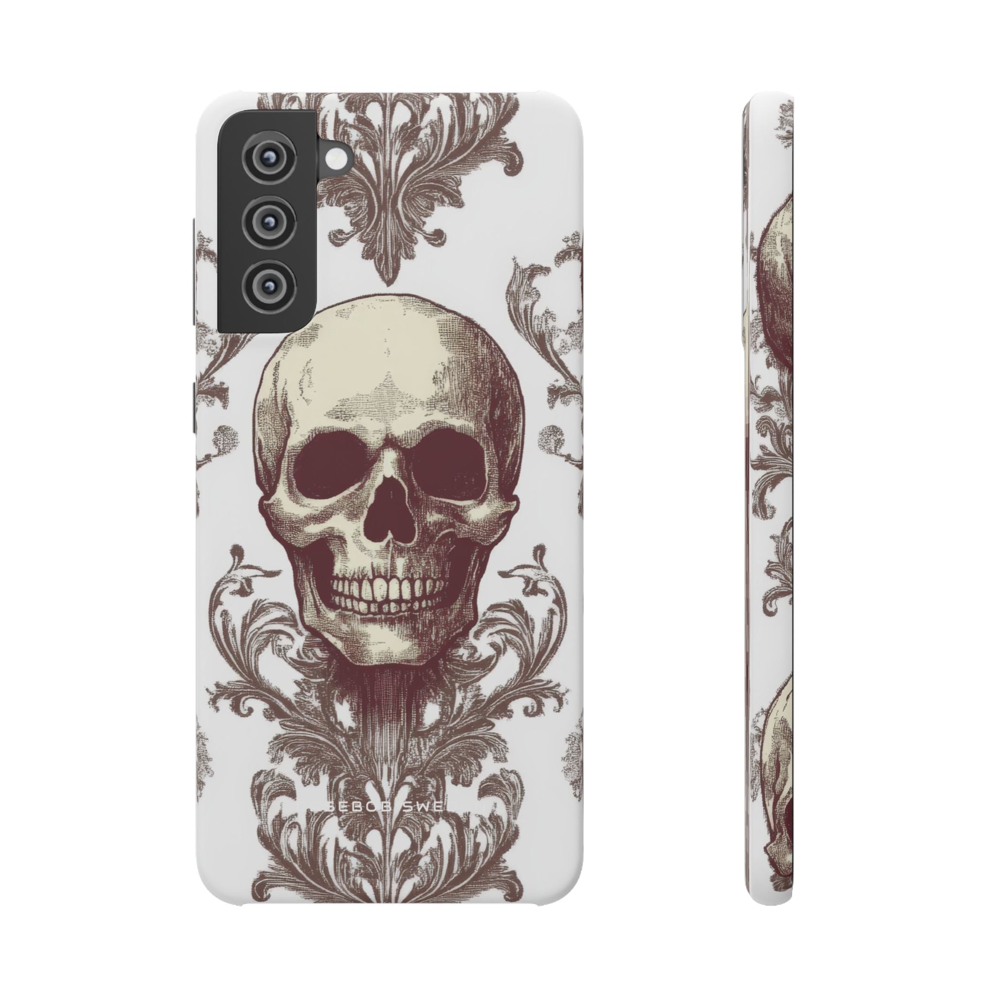 Gothic Skulls and Ornate Foliage Samsung S21 - Slim Phone Case