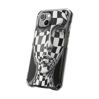 Checkered Face iPhone 14 Case - Impact