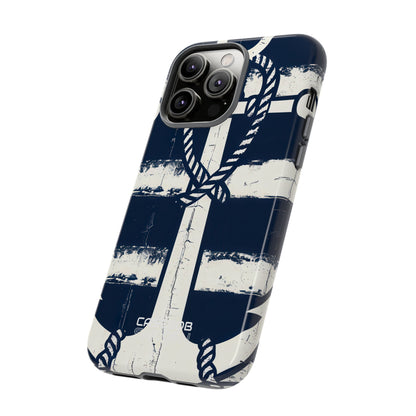 Strisce con ancora blu navy iPhone 14 - Tough