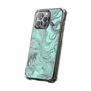 Aqua Serenity - Phone Case for iPhone (Clear Impact - Magnetic)