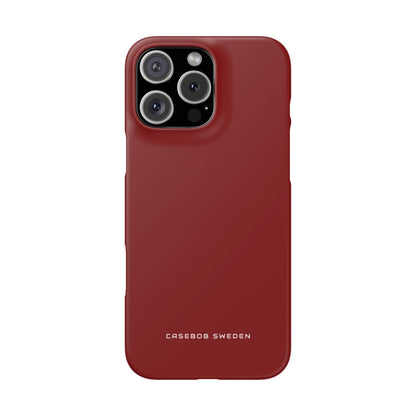 Dark Red iPhone 16 - Slim Phone Case