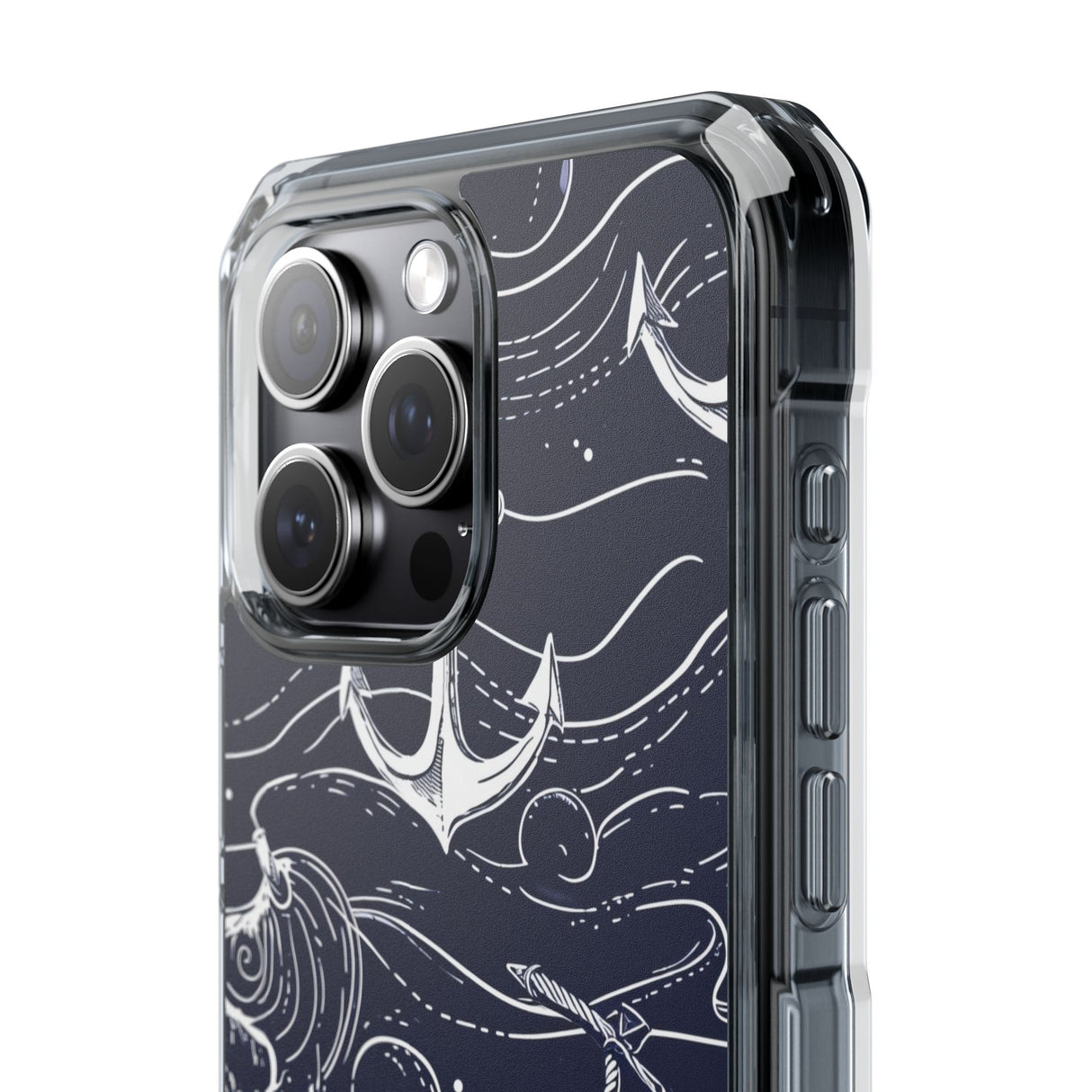 Nautical Whimsy – Handyhülle für iPhone (Clear Impact – Magnetisch)