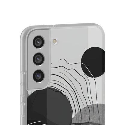 Monochrome Dynamics | Flexible Phone Case for Samsung Galaxy