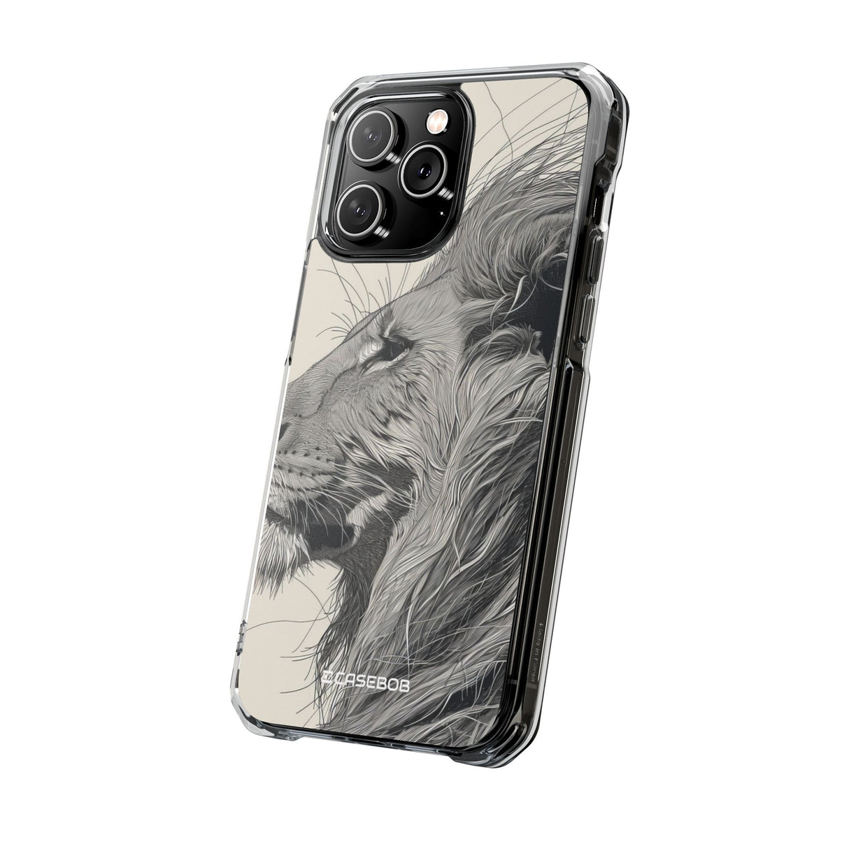 Majestic Linework – Handyhülle für iPhone (Clear Impact – Magnetisch)