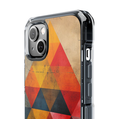 Geometric Energy - Clear Impact iPhone 14 Phone Case