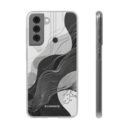 Monochrome Elegance | Flexible Phone Case for Samsung Galaxy