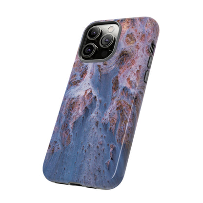 Blue Ice Ink Art iPhone Case (Protective) Phone Case