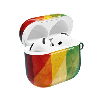 Crimson Stripes - AirPods Case