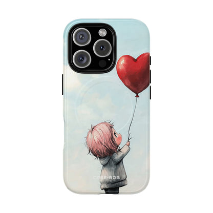 Heart Balloon Glow iPhone 16 Pro Case - Tough+