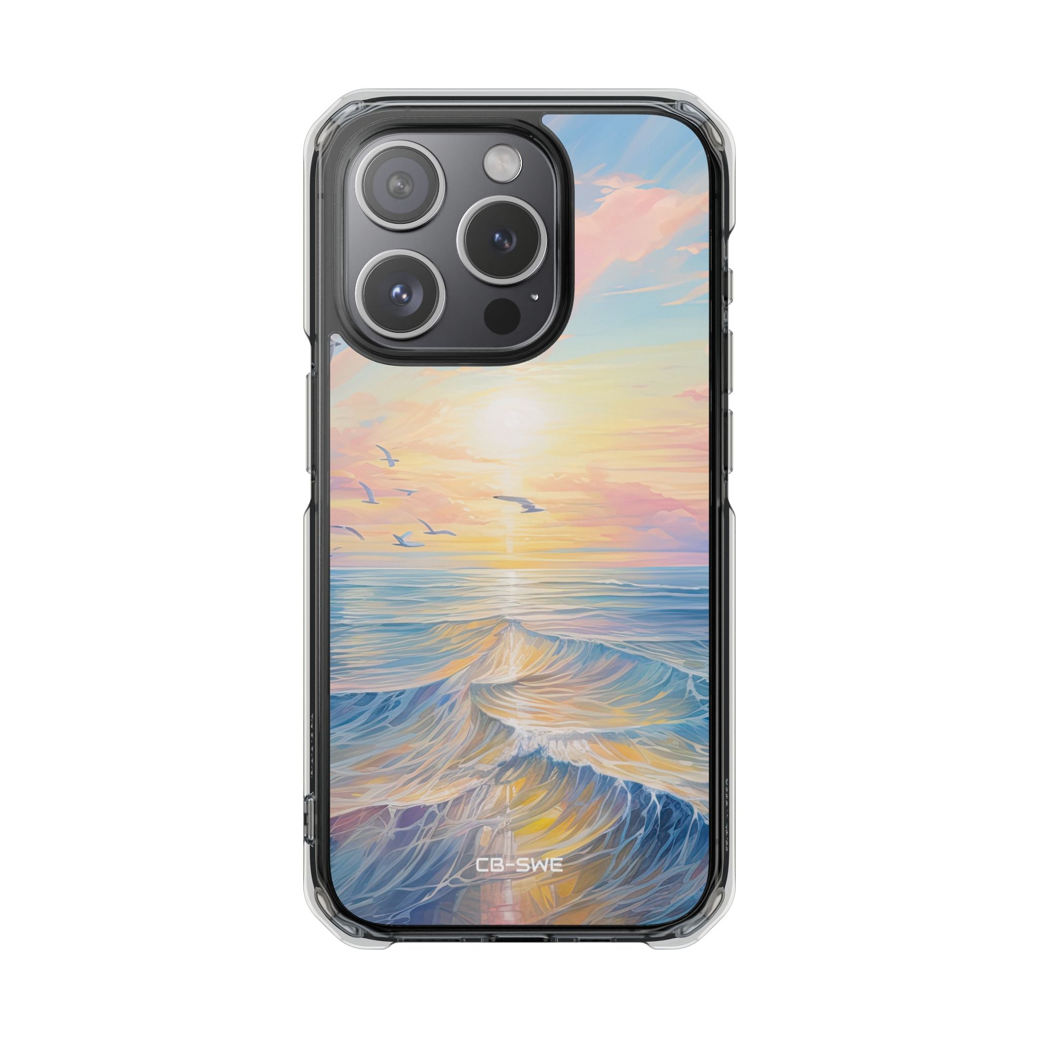 Gentle Waves Embrace iPhone Case - Impact