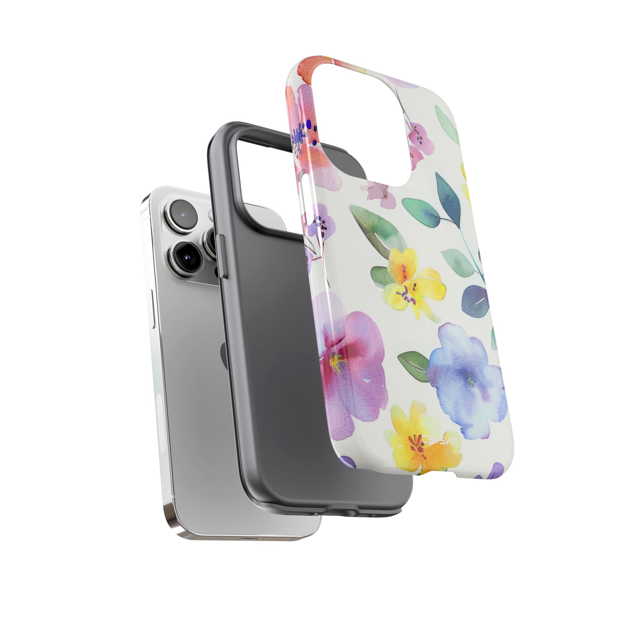 Whimsical Watercolor Florals - iPhone Case