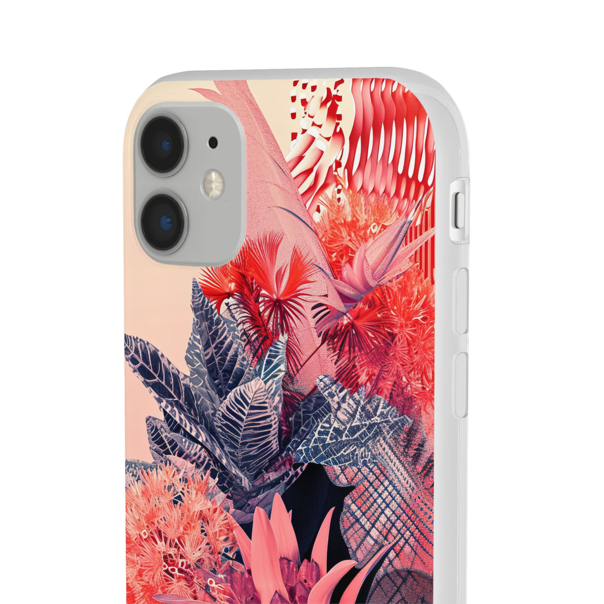 Living Coral Design | Handyhülle für iPhone (Flexible Hülle) 