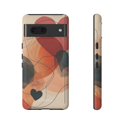 Abstract Heart Harmony - Phone Case for Google Pixel