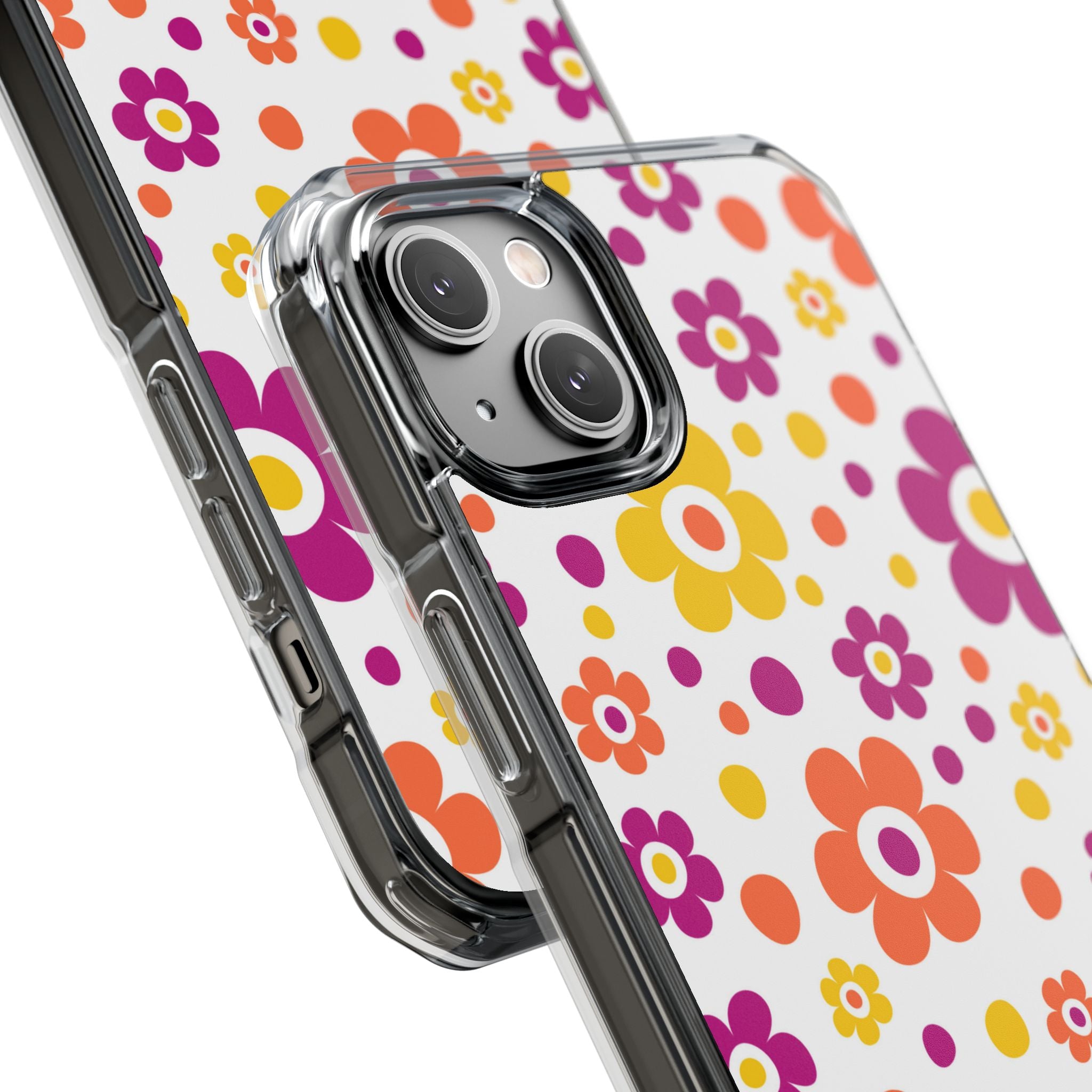 Retro Floral Playfulness iPhone Case - Impact