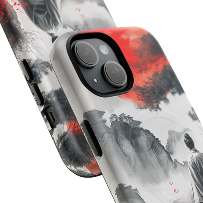 Zen Harmony: Japanese Serenity in Motion iPhone 15 | Tough+ Phone Case