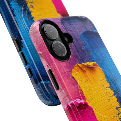 Bold Abstract Texture - Tough + MagSafe® iPhone 16 Phone Case