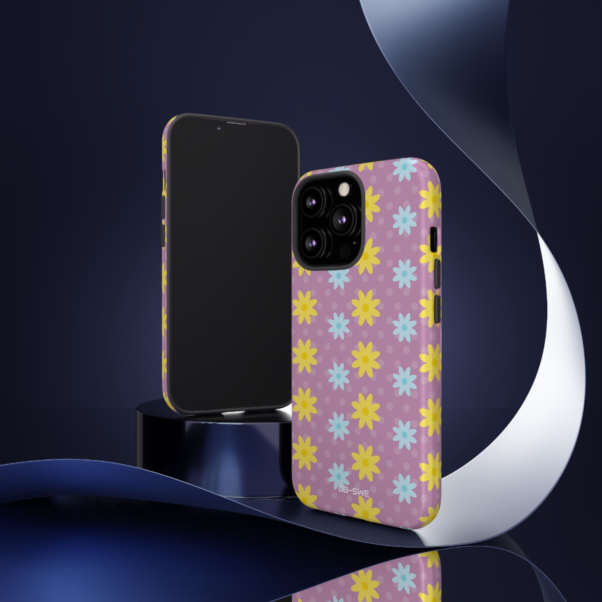 Flower Dots Dance - iPhone Case