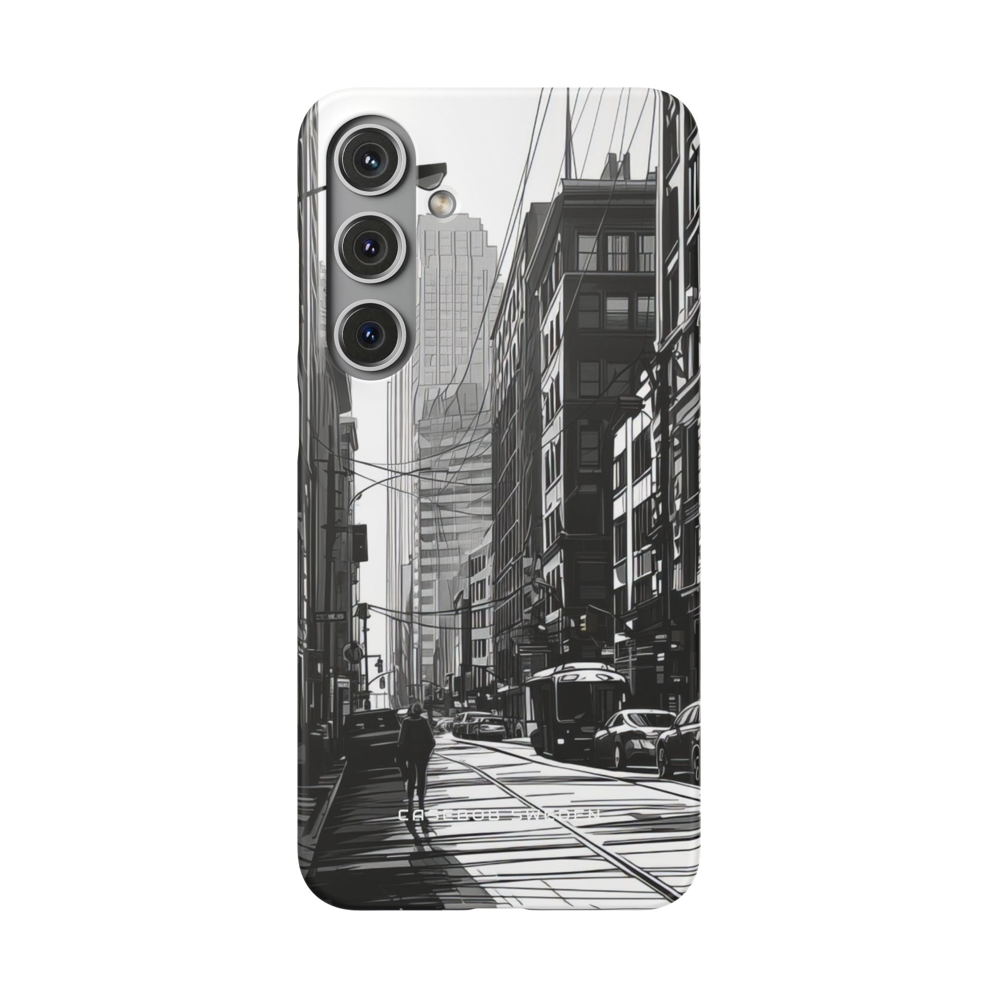 Urban Cityscape Line Perspective Samsung S24 - Slim Phone Case