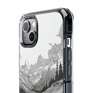 Monochrome Serenity - Phone Case for iPhone (Clear Impact - Magnetic)