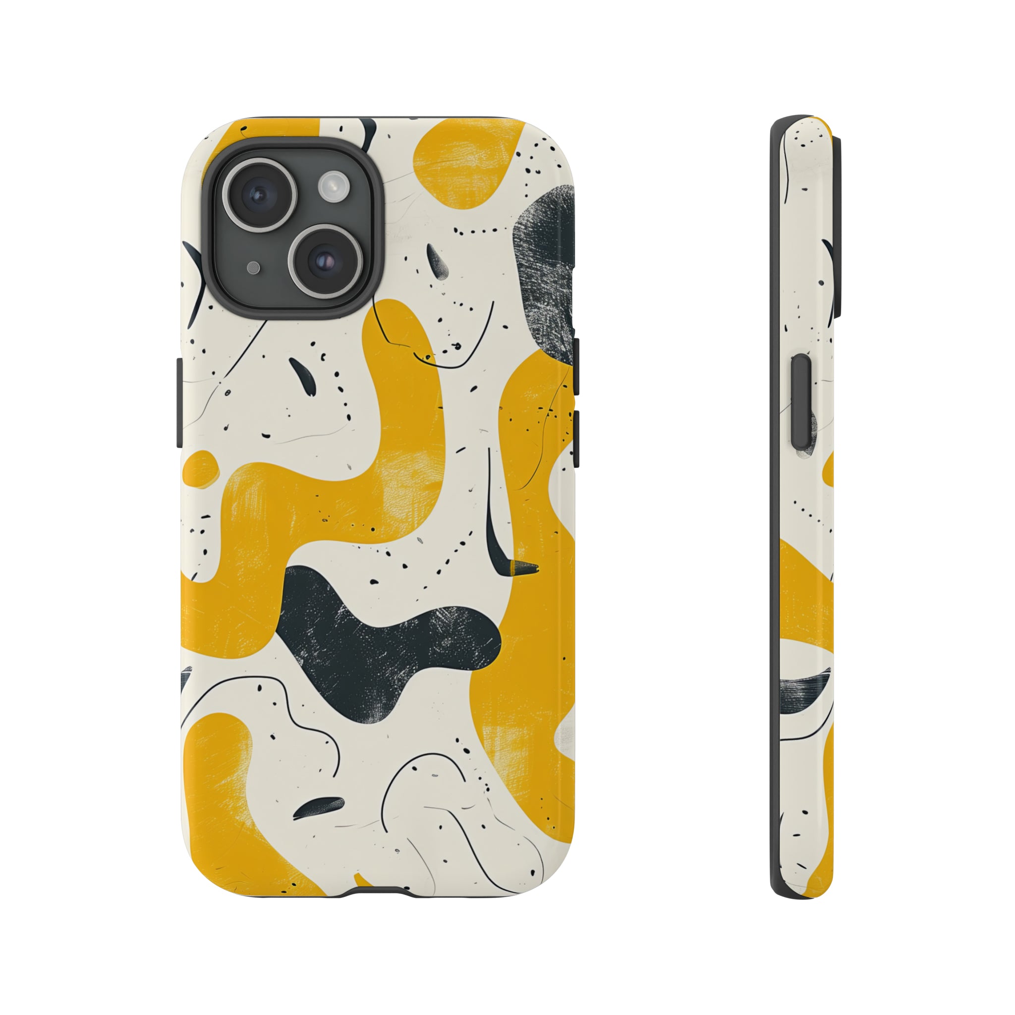 Yellow Linear Harmony - Protective Phone Case