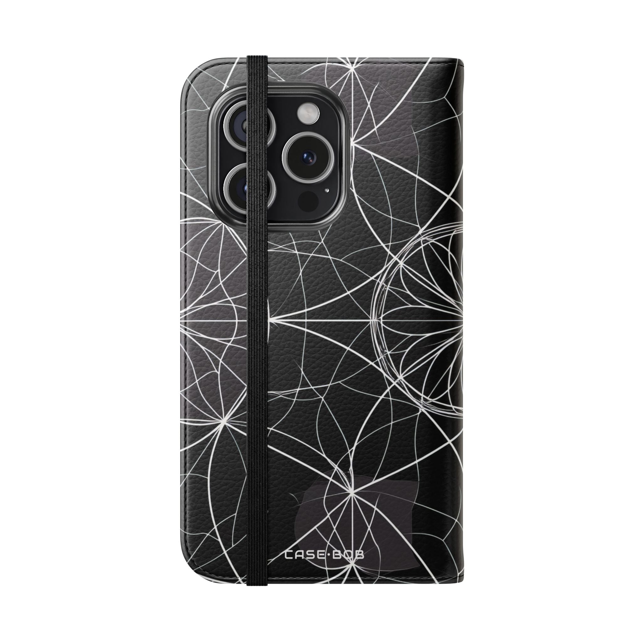 White Mandala Radiance - iPhone 15 Pro Case - Wallet
