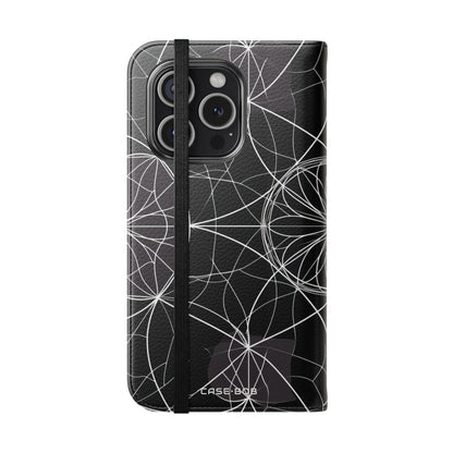 White Mandala Radiance - iPhone 15 Pro Case - Wallet