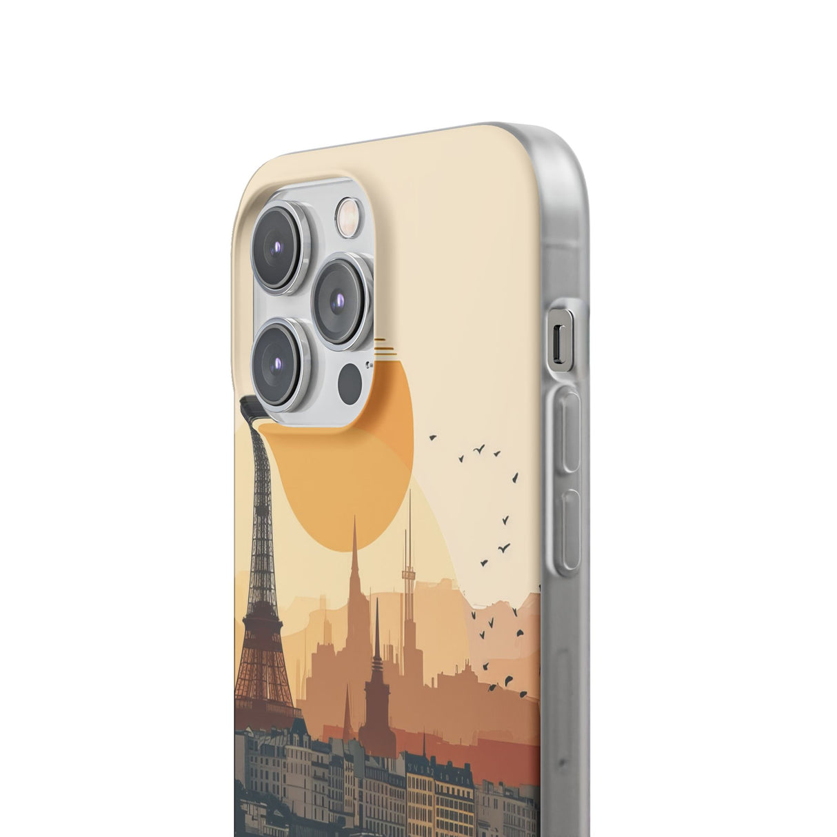 Parisian Sunset Serenity | Flexible Phone Case for iPhone