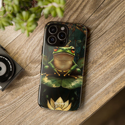 Crowned Frog Rests - iPhone Case