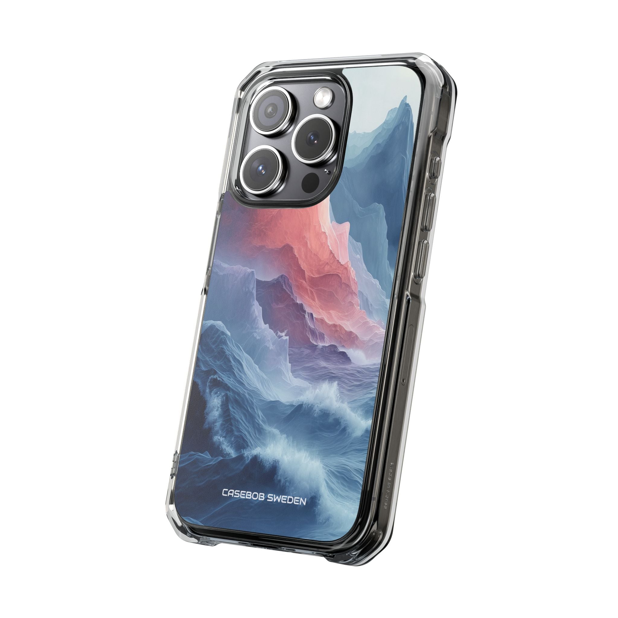 Mountain Wave Serenity - Clear Impact iPhone 15 Phone Case