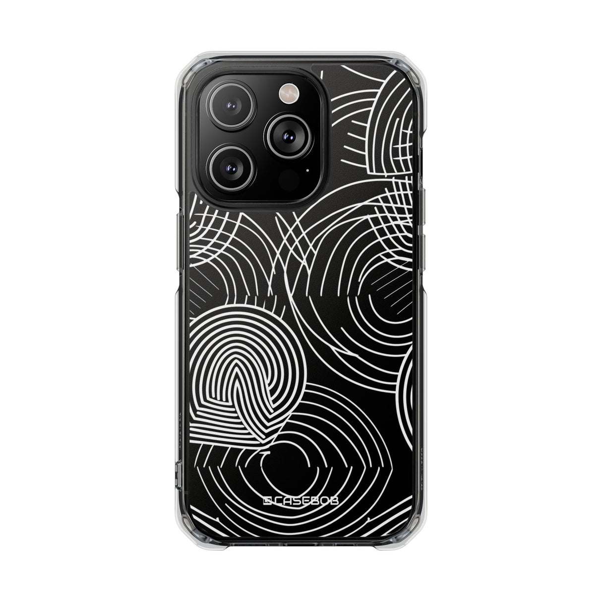 Kompliziertes Labyrinth – Handyhülle für iPhone (Clear Impact – Magnetisch) 