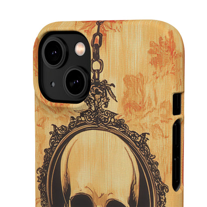 Gothic Skull Elegance iPhone 14 - Slim Phone Case